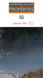 Mobile Screenshot of mammothvillageproperties.com